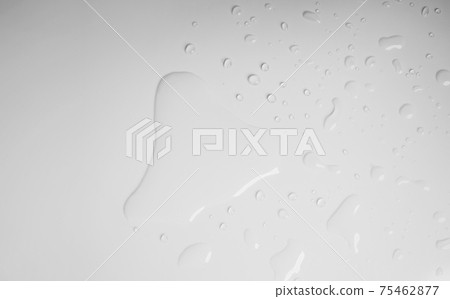 Water Drops on White Texture Background. World Water Day Concept. CSR, Corporate Social Responsibility or CSC, Corporate Social  Contribution 75462877