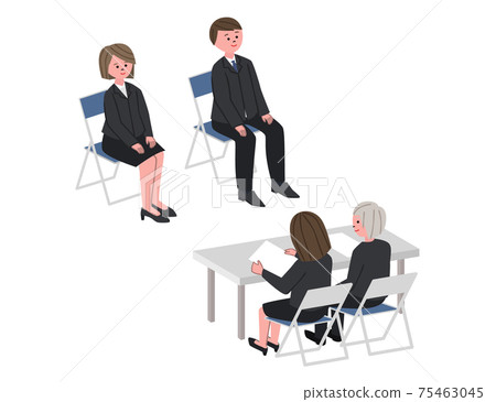 Illustration of group interview - Stock Illustration [75463045] - PIXTA