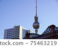 Berlin TV Tower on Alexanderplatz Germany panorama 75463219