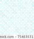 Cyan shamrock pattern. Seamless vector 75463531