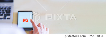 Smartphone authentication lock verify 75463831