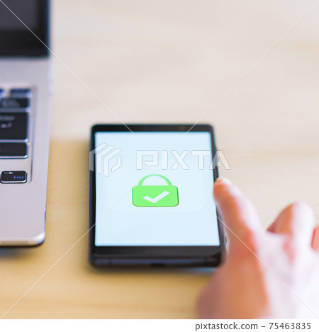 智能手機身份驗證鎖定驗證 75463835