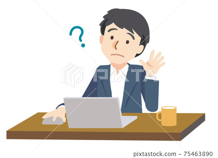 在操作便攜式計算機時回聽的商人 在操作便攜式計算機時回聽的商人 75463890