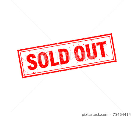 Sold out sign vector illustration. 75464414