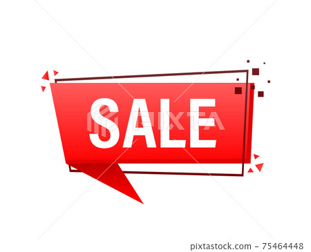 Sale shop button. Business banner. Vector illustration. 75464448