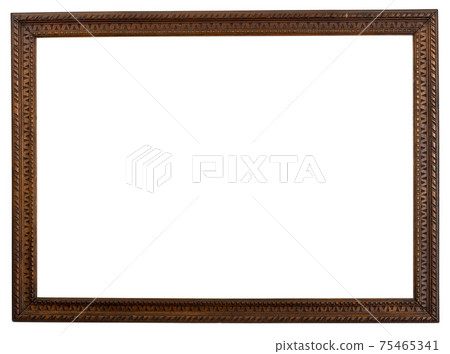 Wood frame or photo frame isolated on the white background. Wood frame or photo frame isolated on the white background. 75465341