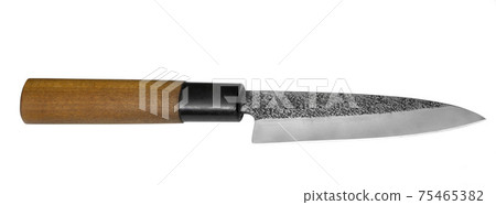 Traditional Japanese Chefs Knife isolated on white Background 75465382