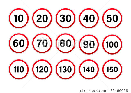 Miles road sign for web design. Black background. Vector background. Miles road sign for web design. Black background. Vector background. 75466058