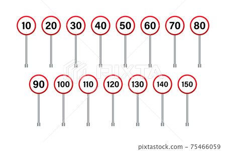 Miles road sign for web design. Black background. Vector background. Miles road sign for web design. Black background. Vector background. 75466059