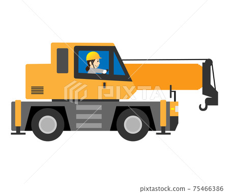 女工駕駛越野起重機(越野起重機/吊車) 女工駕駛越野起重機(越野起重機/吊車) 75466386