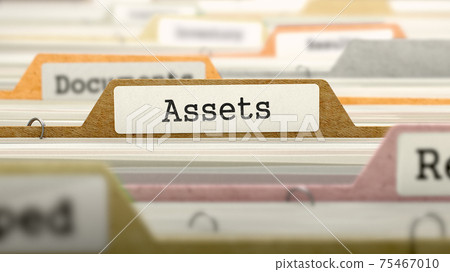 File Folder Labeled as Assets. 75467010