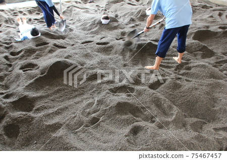 Ibusuki specialty sand steamed hot spring Ibusuki specialty sand steamed hot spring 75467457