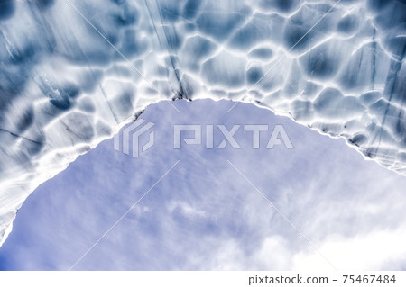 Beautiful View of the Ice Cave in the Alpines 75467484
