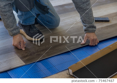 Craftsman home improvement the installing laminate flooring in new apartment Craftsman home improvement the installing laminate flooring in new apartment 75467487