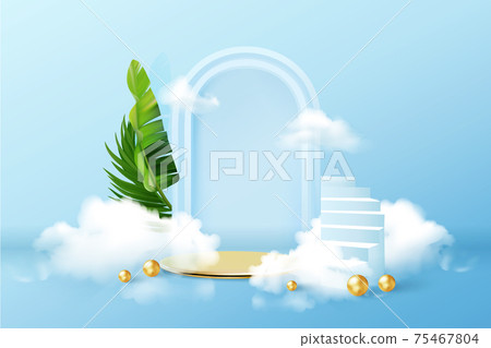 Podium for awards ceremony or product presentation. phase. Podium Podium for awards ceremony or product presentation. phase. Podium 75467804