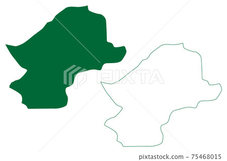 Lower Subansiri district (Arunachal Pradesh... - Stock Illustration ...