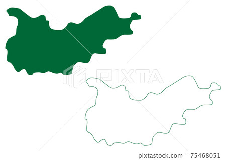 Tawang district (Arunachal Pradesh State, Republic of India) map vector illustration, scribble sketch Tawang map Tawang district (Arunachal Pradesh State, Republic of India) map vector illustration, scribble sketch Tawang map 75468051