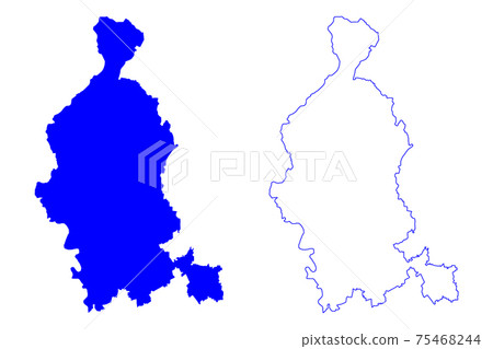 Varese province (Italy, Italian Republic, Lombardy region) map vector illustration, scribble sketch Province of Varese map 75468244
