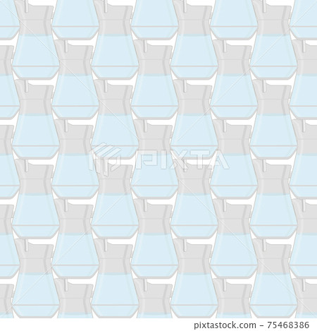 Illustration on theme colored set identical types glass jugs Illustration on theme colored set identical types glass jugs 75468386
