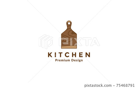 wood cutting board texture logo symbol vector icon illustration design wood cutting board texture logo symbol vector icon illustration design 75468791