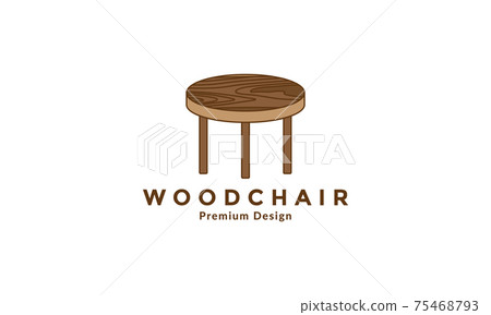 wood chair interior texture logo symbol vector icon illustration design wood chair interior texture logo symbol vector icon illustration design 75468793