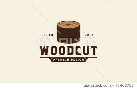 wood cube texture logo symbol vector icon illustration design wood cube texture logo symbol vector icon illustration design 75468796