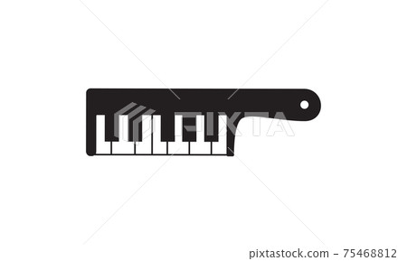 piano with comb logo symbol vector icon illustration design piano with comb logo symbol vector icon illustration design 75468812