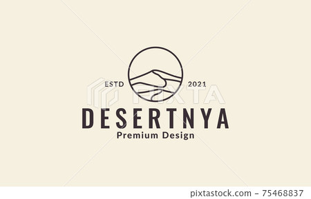lines desert with circle logo symbol vector icon illustration design lines desert with circle logo symbol vector icon illustration design 75468837