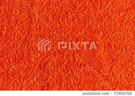 Orange cotton towel texture. 75469708