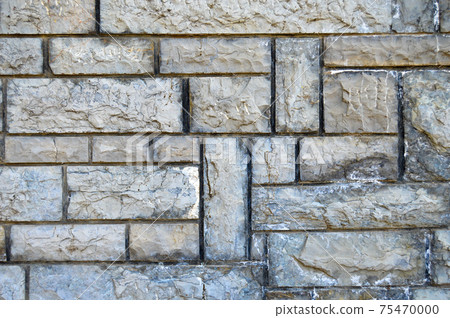 Sturdy blue and gray cut stone wall, seamless lined up Sturdy blue and gray cut stone wall, seamless lined up 75470000