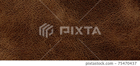Genuine cowhide texture close up, brown cowhide texture can be background 75470437