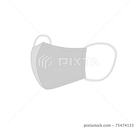 Cloth mask gray 75474133