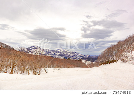 從海邊山谷滑雪勝地的山頂眺望 從海邊山谷滑雪勝地的山頂眺望 75474918