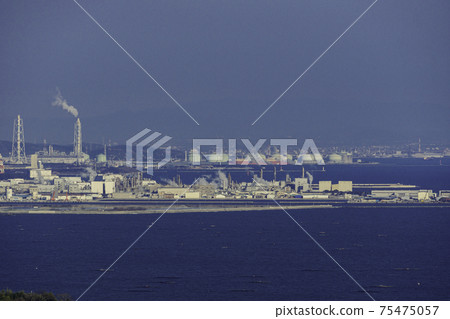 Harima Seaside Industrial Zone from Cape Manyo, Aioi City, Hyogo Prefecture Harima Seaside Industrial Zone from Cape Manyo, Aioi City, Hyogo Prefecture 75475057