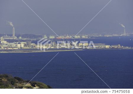 Harima Seaside Industrial Zone from Cape Manyo, Aioi City, Hyogo Prefecture Harima Seaside Industrial Zone from Cape Manyo, Aioi City, Hyogo Prefecture 75475058