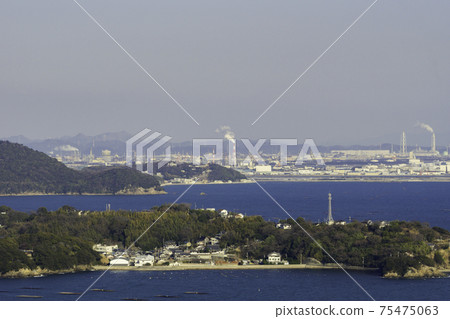 兵庫縣相生市萬葉岬的播磨海濱工業區 75475063