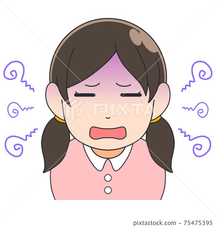 Girl in poor physical condition 75475395