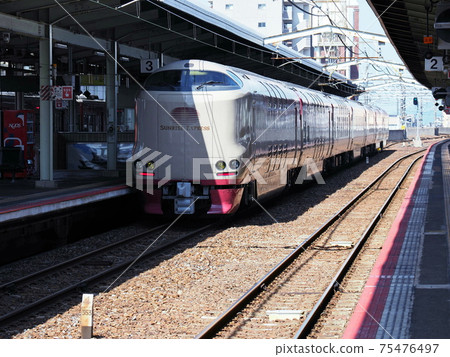 Shimane Prefecture Izumo Station, Sunrise Seto moves. Shimane Prefecture Izumo Station, Sunrise Seto moves. 75476497