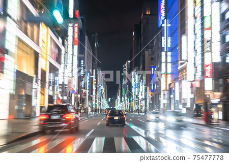 《東京車道》·晚上銀座 《東京車道》·晚上銀座 75477778