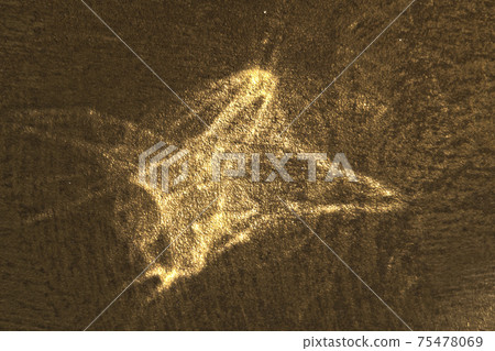 Reflected sun glare on a golden coarse grained surface, abstraction, background Reflected sun glare on a golden coarse grained surface, abstraction, background 75478069
