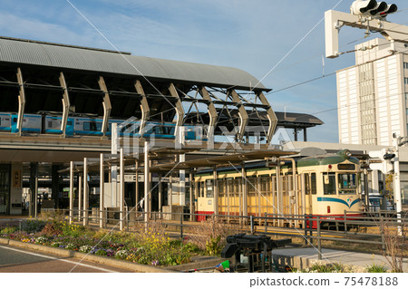 Kochi Station and Kochi Ekimae Station in Kochi Prefecture 75478188