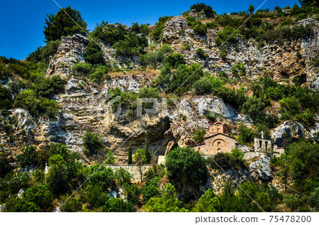 Mountains and churches in Berat, Albania 75478200