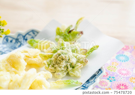 春天蔬菜天婦羅 春天蔬菜天婦羅 75478720