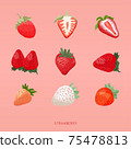 Hand drawn strawberry illustration vector illustration 75478813