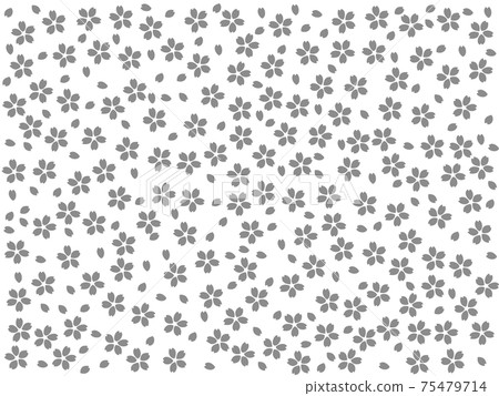 Japanese pattern_Kozakura pattern_Monochrome Japanese pattern_Kozakura pattern_Monochrome 75479714