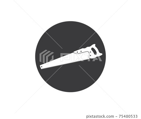saw hand  logo icon vector illustration 75480533