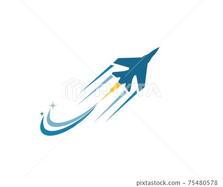 plane logo vector icon illustration design plane logo vector icon illustration design 75480578