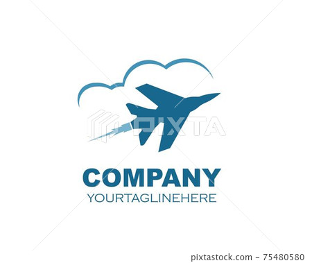 plane logo vector icon illustration design plane logo vector icon illustration design 75480580