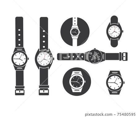 wrist watch icon vector template design 75480595