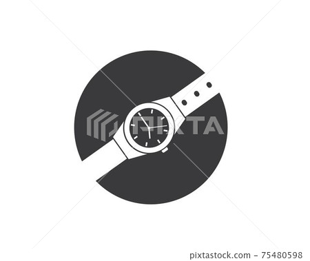 wrist watch icon vector template design wrist watch icon vector template design 75480598